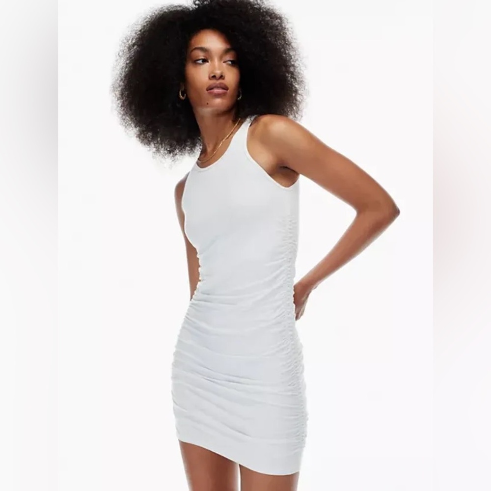 ARITZIA TNA Malibu Sleeveless Ruched Jersey Dress
